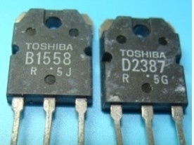 【纳鑫电子】拆机配对管2SB1558 2SD2387 B1558 D2387 一对15元