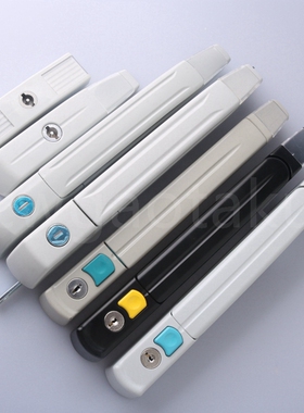 MS867威图锁不锈钢平面锁MS7035十六折控制柜锁MS868机箱柜连杆锁