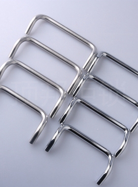 304不锈钢拉手LS532圆棒双折弯拉手 工具箱提手 明装工业设备拉手