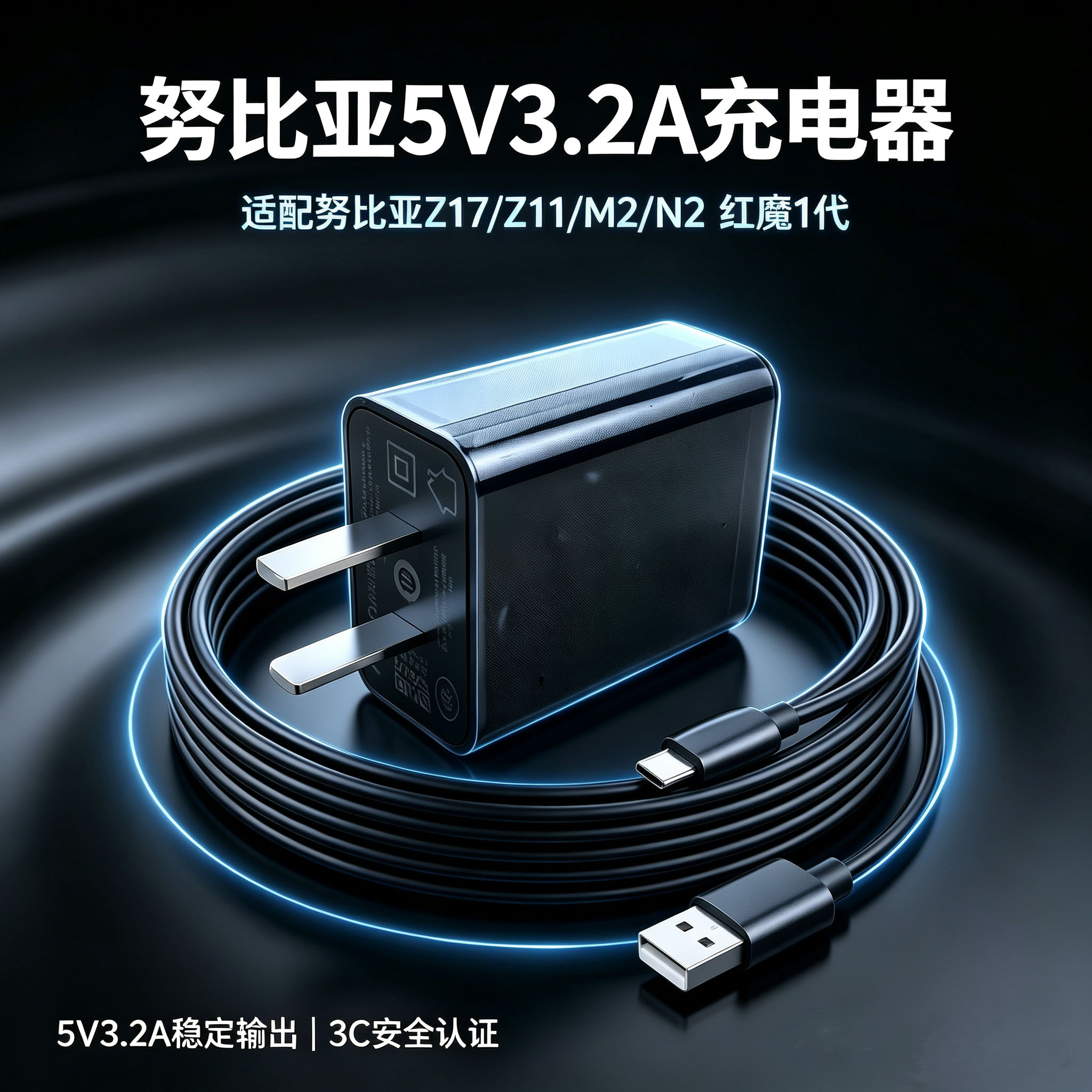 努比亚原装充电器Z17 Z11 M2 N2 Z11 Z11mini Z17mini Z18mini Z9 Z7红魔Mars 1代 2代安卓充电头线原厂正品