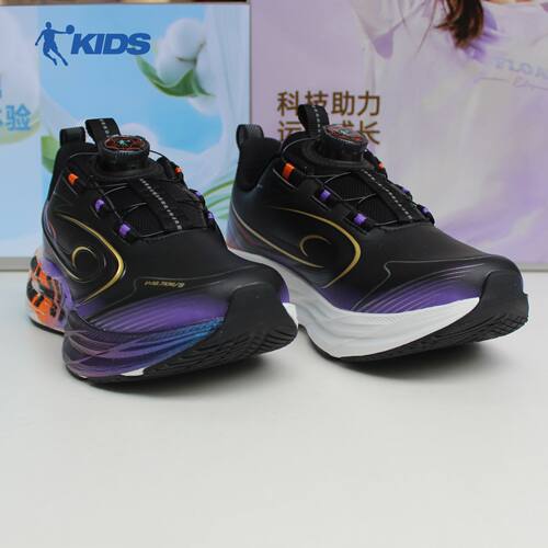 乔丹儿童2026秋季新款皮面男大童跑步鞋腾云运动鞋TDB02A264202B