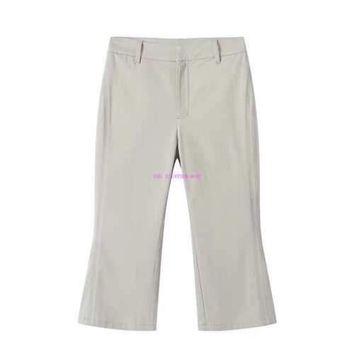 设计师REREK休闲紧身微喇七分裤2026年夏季新款