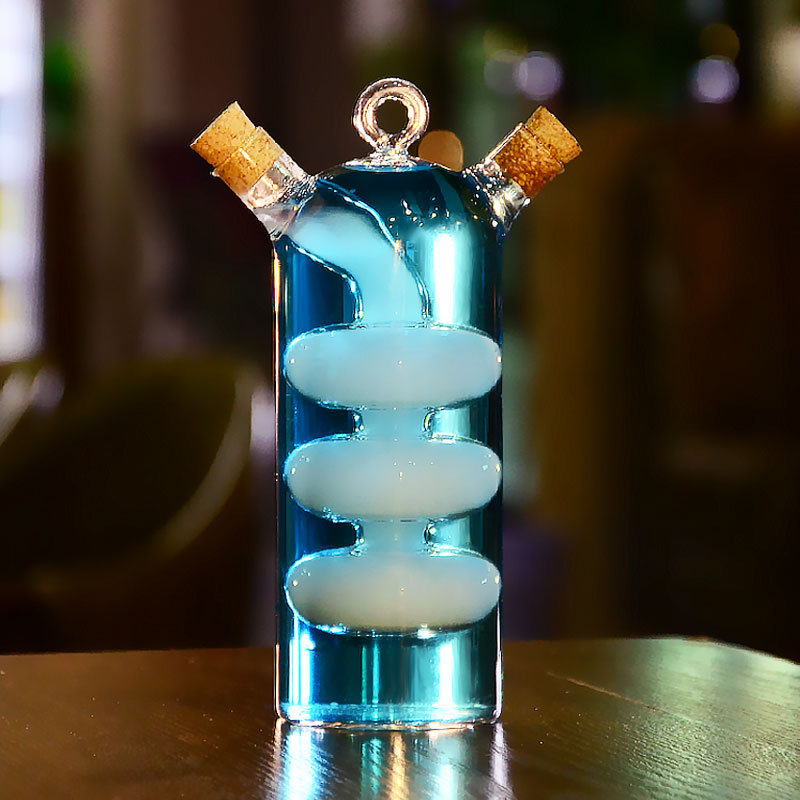 鸳鸯鸡尾酒杯 创意分享杯双管玻璃杯个性酒吧器皿挂式水杯饮料杯