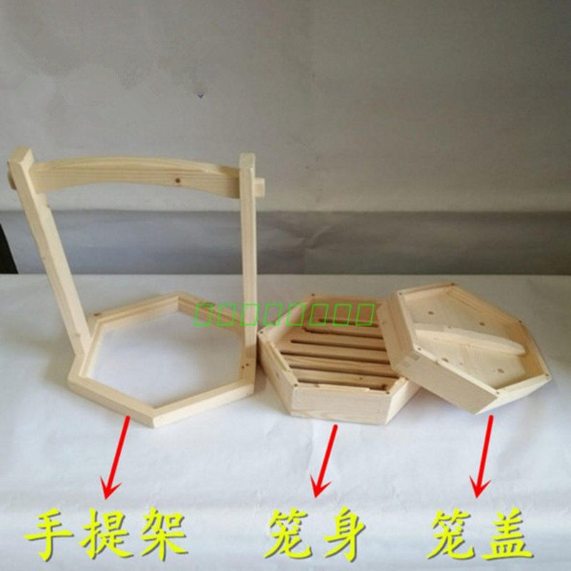 六角点心木蒸笼小笼包工艺蒸笼屉