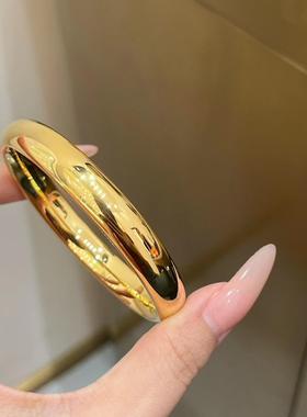 合金手镯 南非矿金【泥鳅背手镯】孟加拉赤金北欧金锡金 里外一色