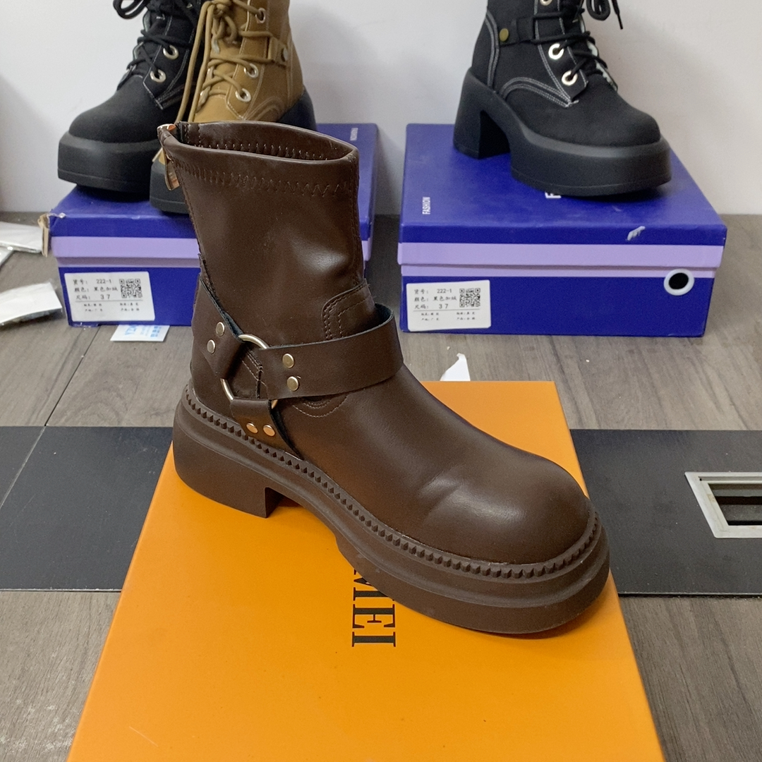 4真皮微微瑕橡胶底单里