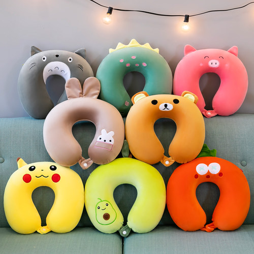 卡通记忆棉脖子飞机睡枕