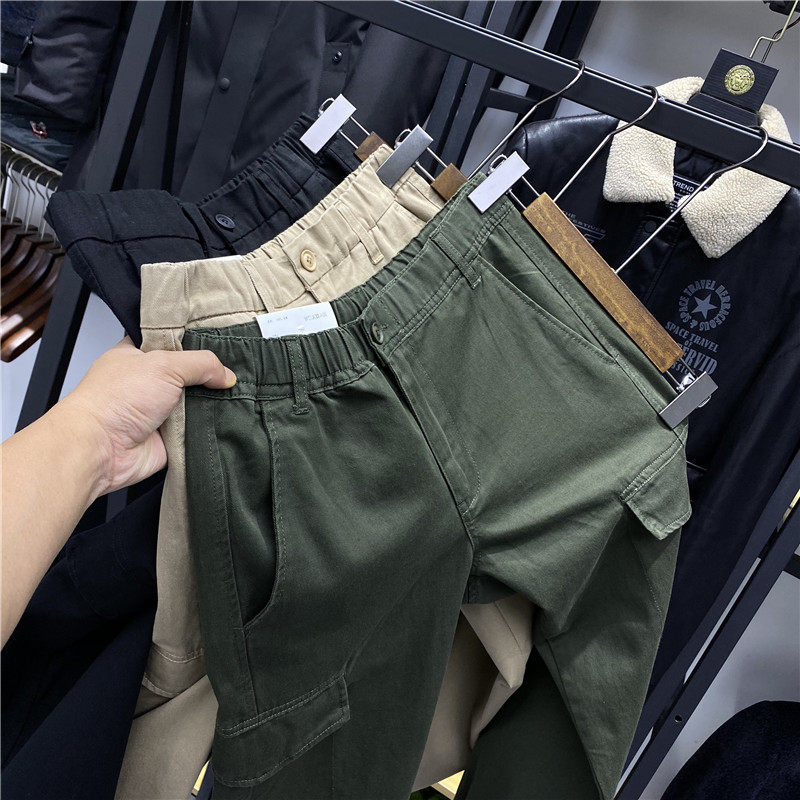 svip~春版工装！时尚百搭松紧纯棉修身束口裤工装裤休闲裤长裤男|ruв категории Мужская одежда, брюки - от Buy2taobao.com для оказания профессиональной услуги покупки агента Taobao