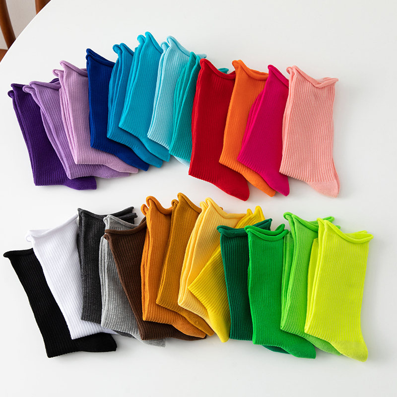 吸汗排湿女士纯棉长袜