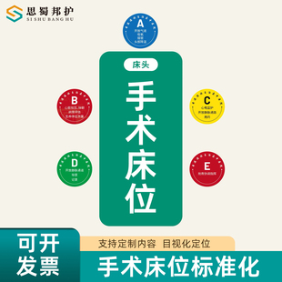 医用抢救站位贴地标医院6S管理定位定点手术床占位标识急诊标签牌
