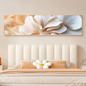 主卧床头画挂画花卉抽象油画高级感温馨房间壁画奶油风卧室装 饰画