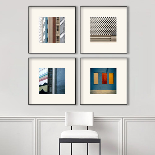 抽象艺术建筑工业风正方形装饰画