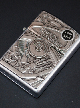 原装正品Zippo打火机-绝版收藏-2002年哈雷惊喜鹰贴章款