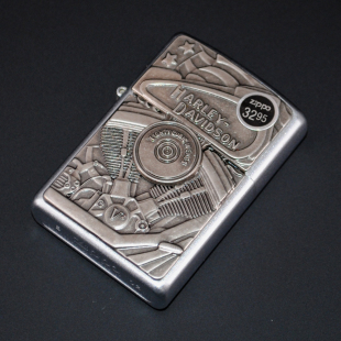 正品 2002年哈雷惊喜鹰贴章款 Zippo打火机 收藏 绝版 原装