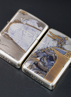 原装正品Zippo芝宝打火机-收藏-2019年天野喜孝最终幻想骑士公主