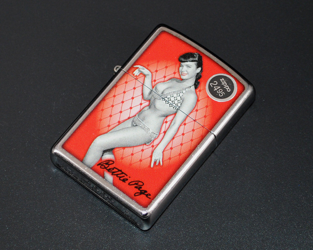 原装正品zippo打火机-绝版收藏-2016年海报女郎贝蒂佩吉