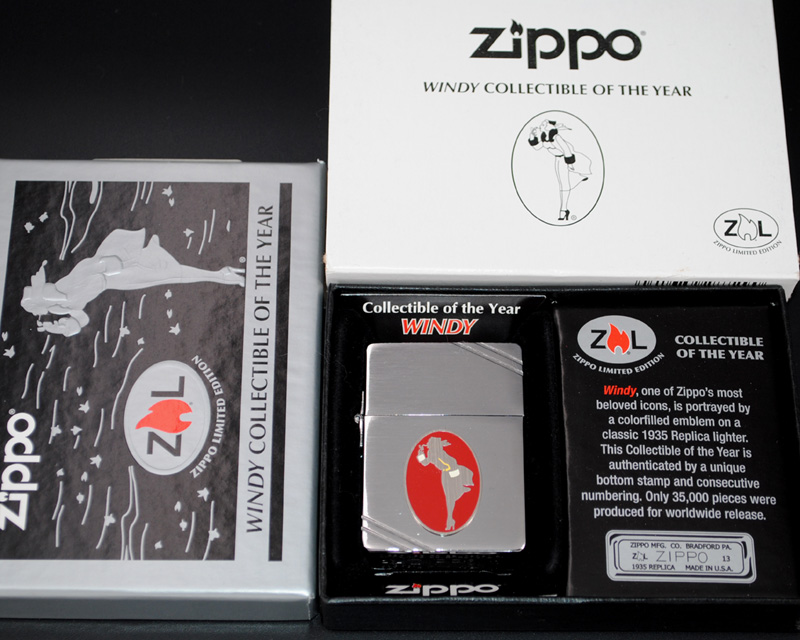 原装正品Zippo芝宝打火机-年度收藏-2013年度珍藏1935复刻风女