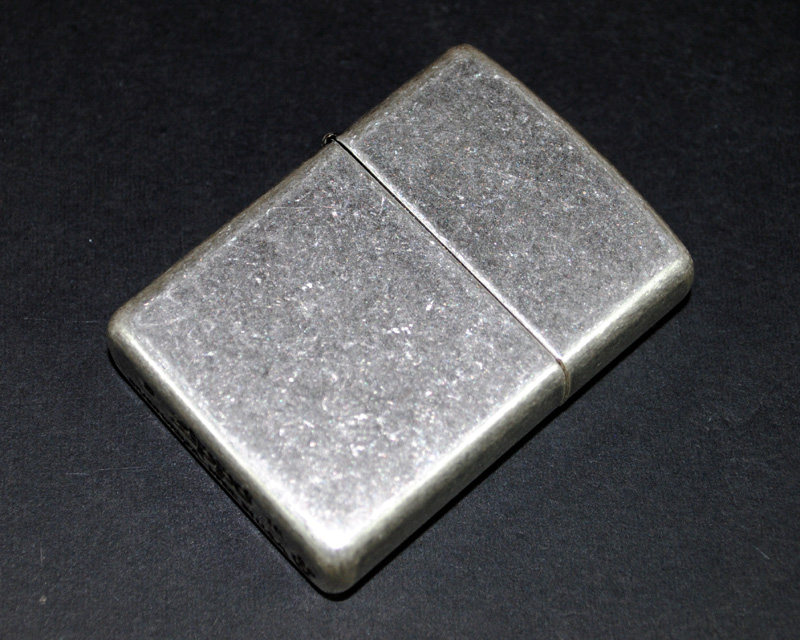 原装正品zippo芝宝打火机-绝版收藏-2016年仿古古银盔甲机光板