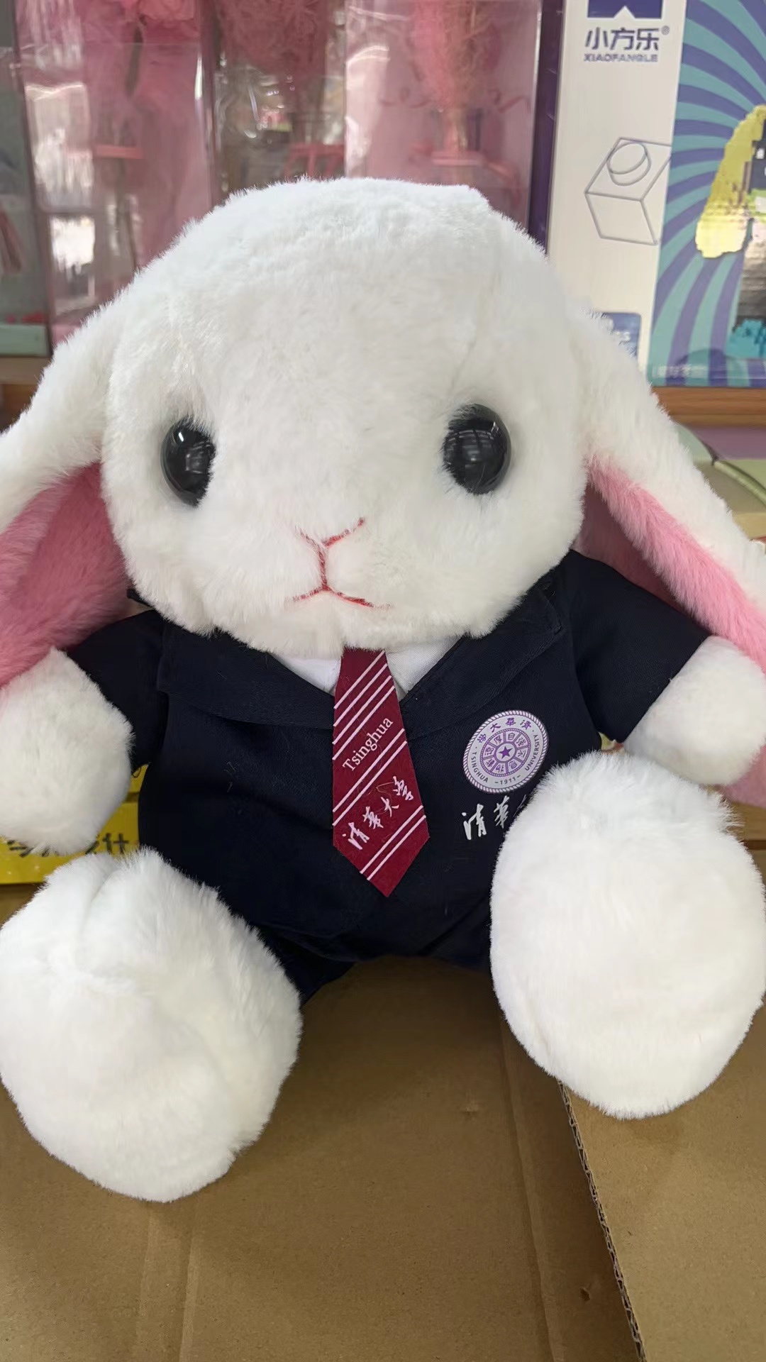 现货清华大学小熊纪念品校服熊老虎牛羊驼兔子熊猫校服公仔可定制图片