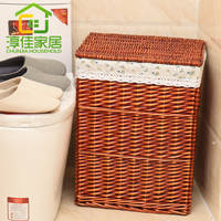 Storage baskets, dirty clothes baskets, rattan dirty clothes storage baskets, dirty clothes baskets, toy storage baskets, willow baskets for hot pot restaurants thumbnail 7