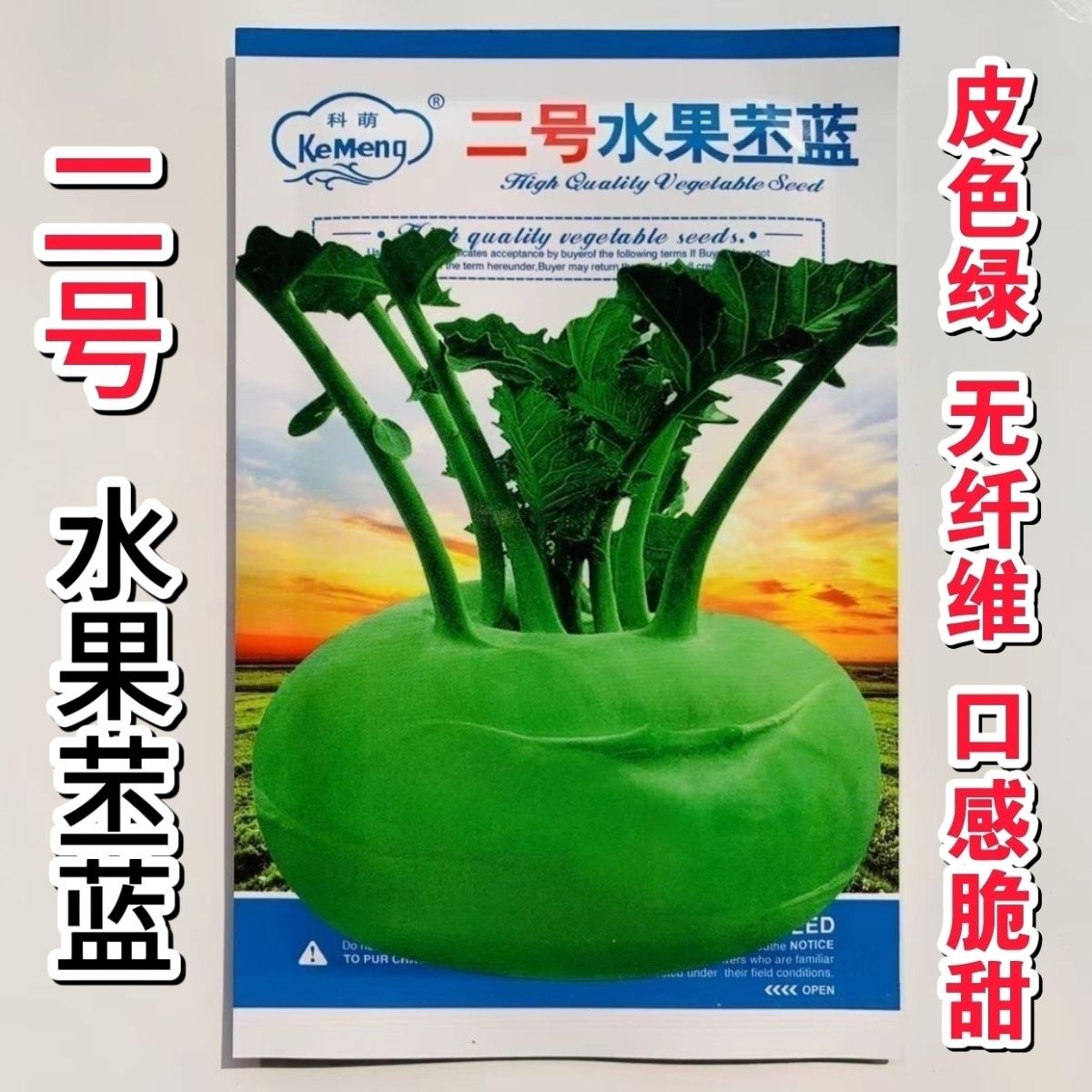 二号苤蓝种子早熟其他天津青苤蓝水果苤兰种籽基地播大头菜春秋播