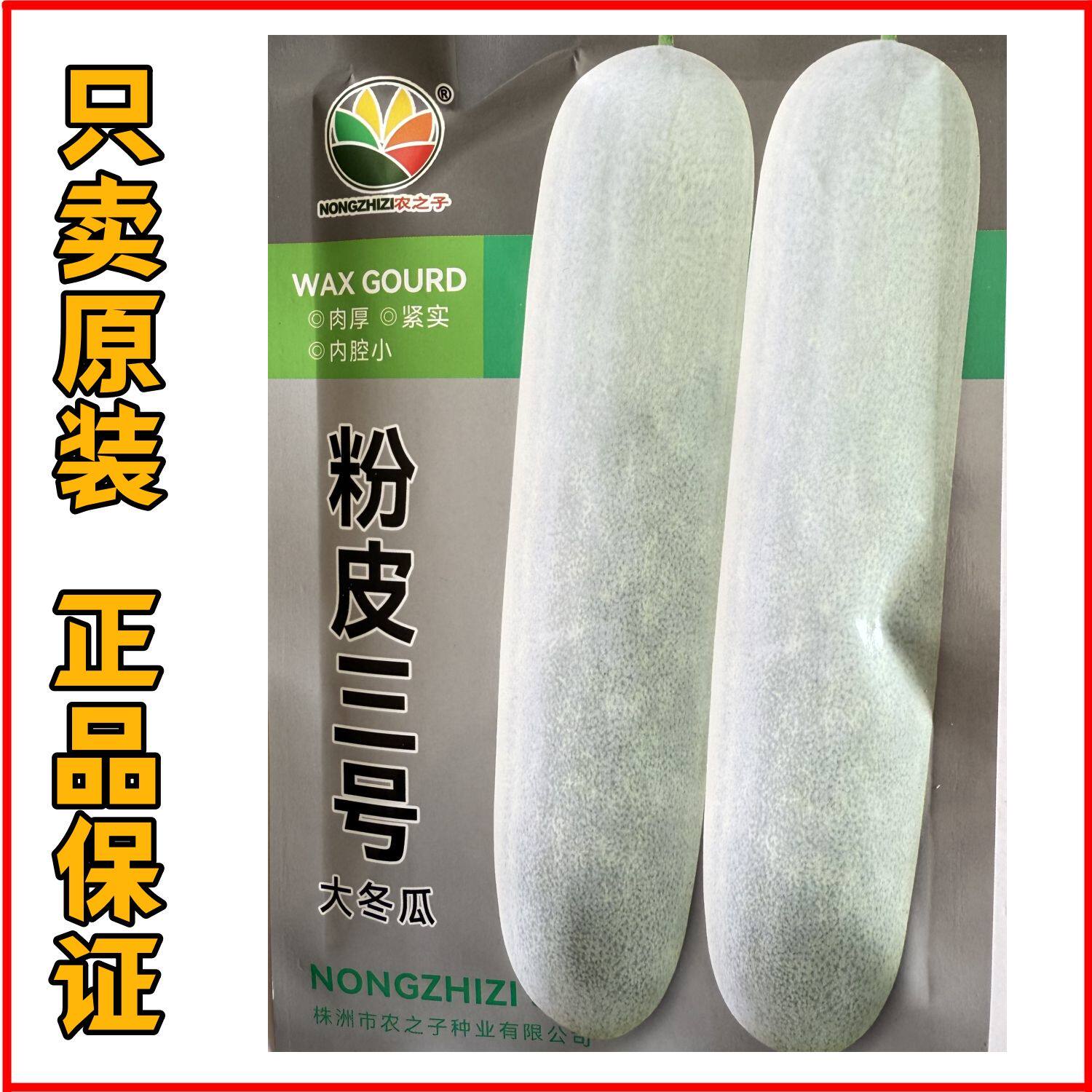 粉皮三号大粉皮冬瓜种子白皮肉厚腔小耐贮运蔬菜高产基地大田春秋