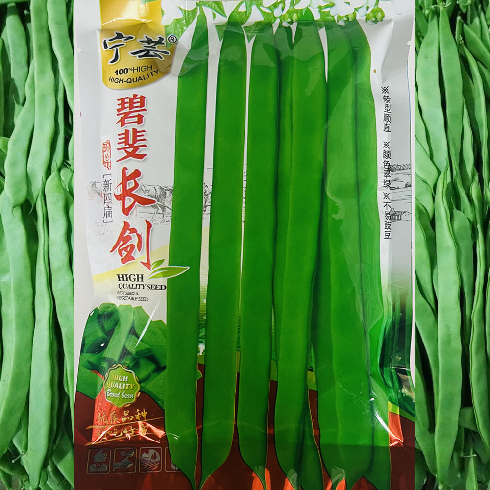 碧斐长剑四季豆种子厚肉架豆刀豆扁豆芸豆种籽高产春夏秋蔬菜种孑