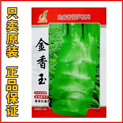 金香玉莴笋种子肉翠绿浓香高产抗热农家四季春秋播精选莴笋子