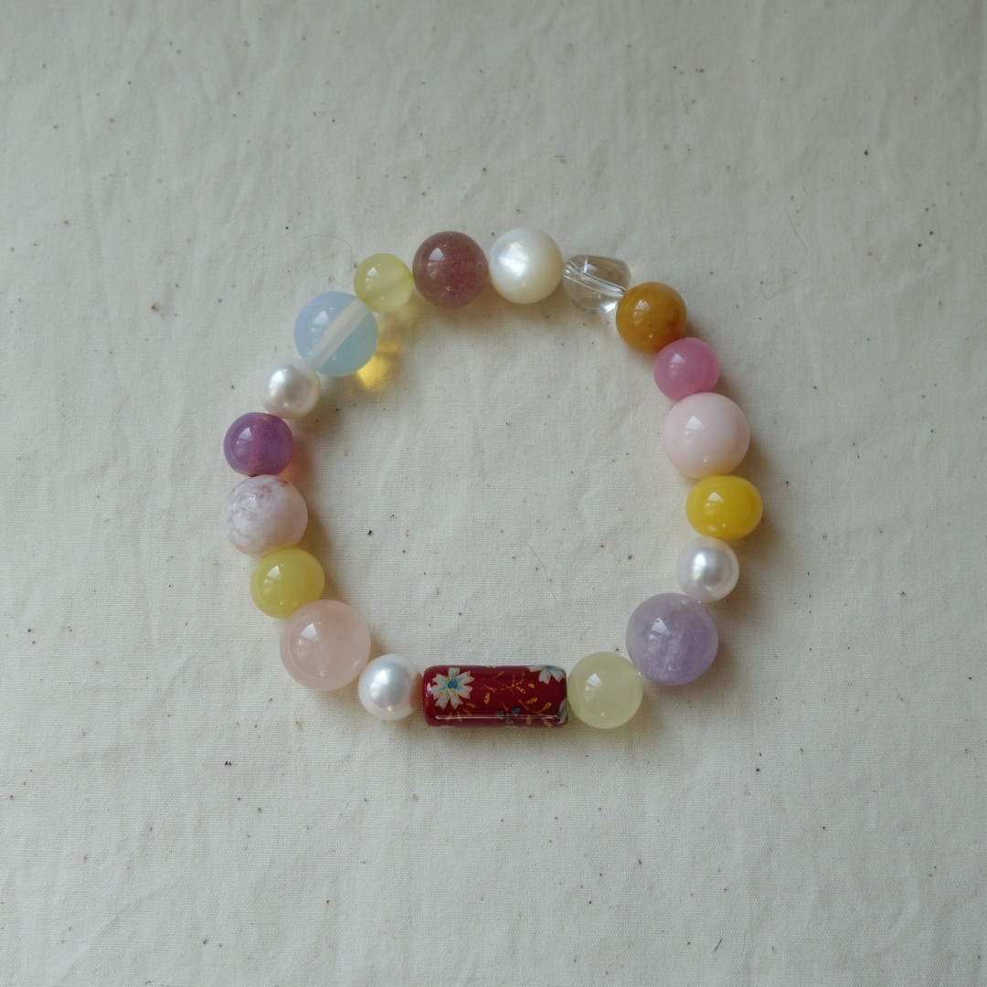 PUPU设计/All LOVE/多宝悦己礼物水晶珍珠手链手串个性百搭通勤,饰品/流行首饰/时尚饰品新,手饰/手串,淘宝优惠券,粉丝福利购,淘宝优惠卷