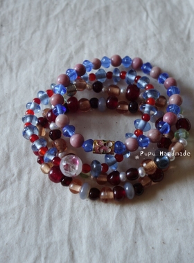 原创琉璃珍珠手链气质国风