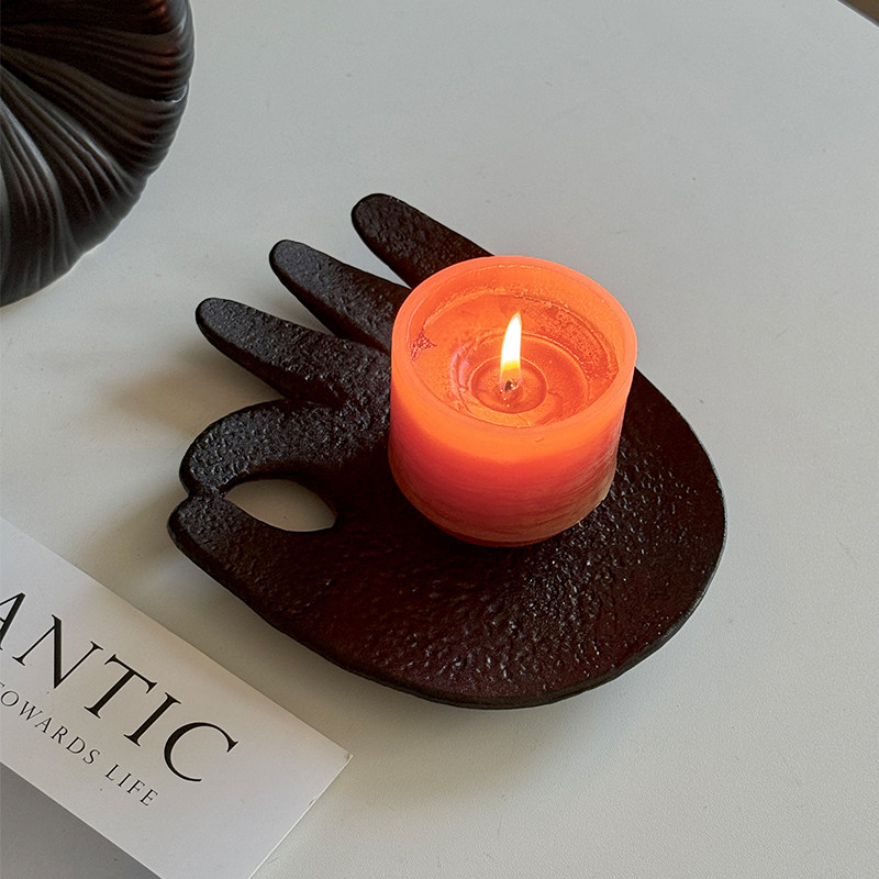 万事OK.陶瓷手掌香薰收纳托盘