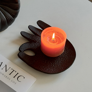 SilentWind寂风创意手掌陶瓷香薰托盘置物盘ins家居桌面收纳摆件