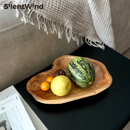 北欧ins田园实木托盘果盘茶托盘