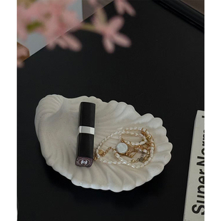 SilentWind寂风复古贝壳陶瓷首饰收纳展示托盘摆件家居软装 饰品 装
