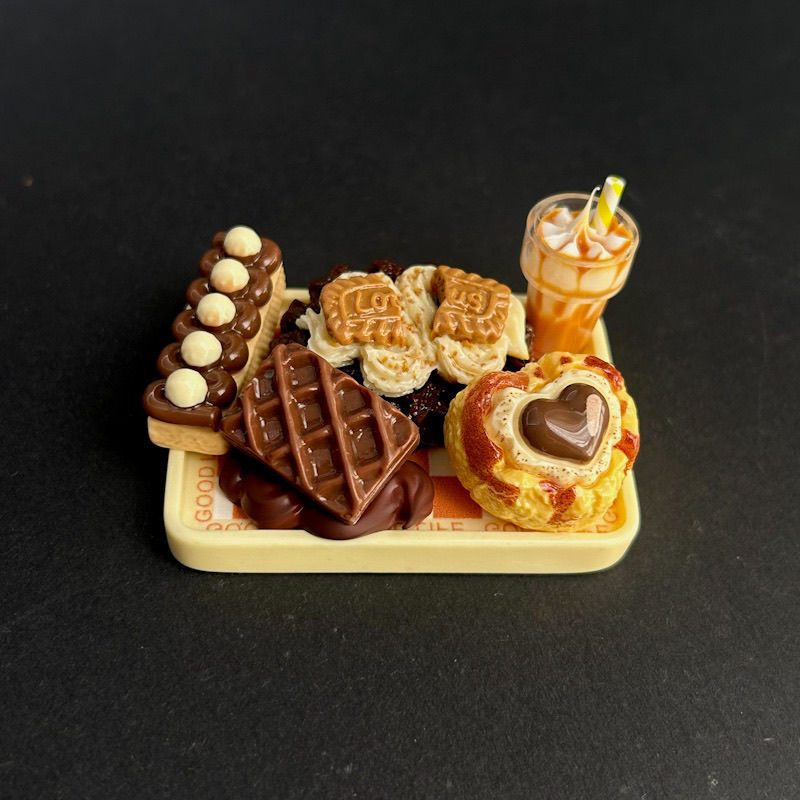 微缩爆浆巧克力蛋糕棋盘套餐DIY磁铁冰箱贴磁性贴装饰娃娃屋摆件