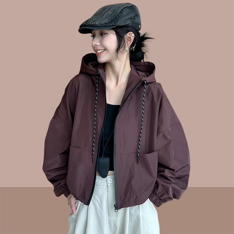 冲锋衣短款外套女春秋季2