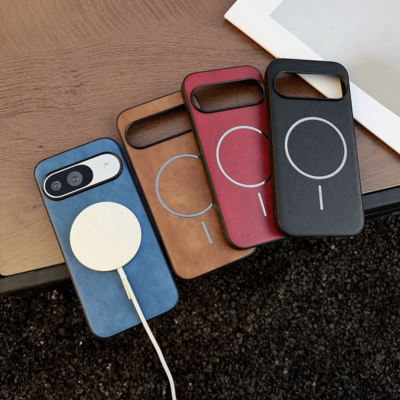 适用谷歌pixel10proxl手机壳复古皮纹磁吸pixel9/9a/8a/7a/6a简约商务个性创意男女款保护套潮