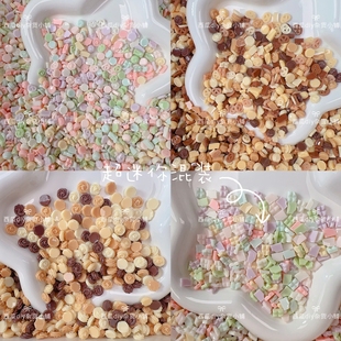 超迷你仿真巧克力曲奇饼干马卡龙树脂配件diy奶油胶直播间混装