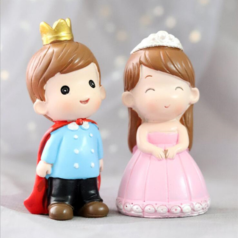 蛋糕装饰摆件树脂小王子小公主儿童生日蛋糕装饰摆件插件插牌