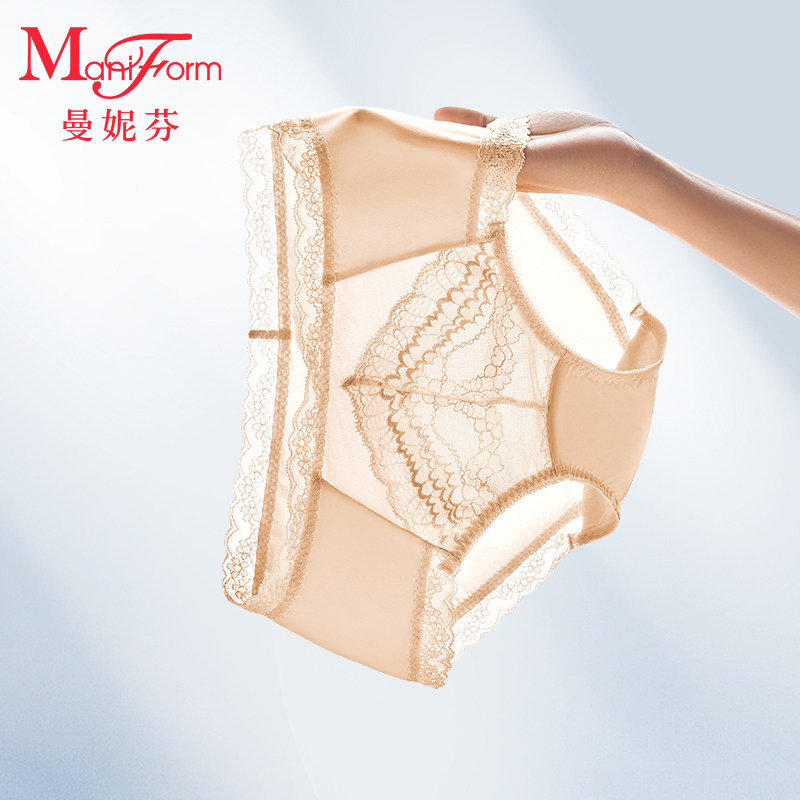 曼妮芬中腰纯棉全棉底裆内裤 女士性感蕾丝底裤舒适女生短裤,女士内衣/男士内衣/家居服,女三角裤,淘宝优惠券,粉丝福利购,淘宝优惠卷