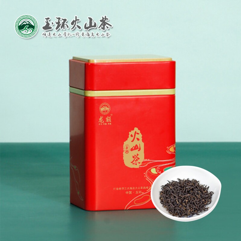 龙额玉环火山茶红茶罐装办公用茶简约正宗清香淡雅耐泡茶叶100g
