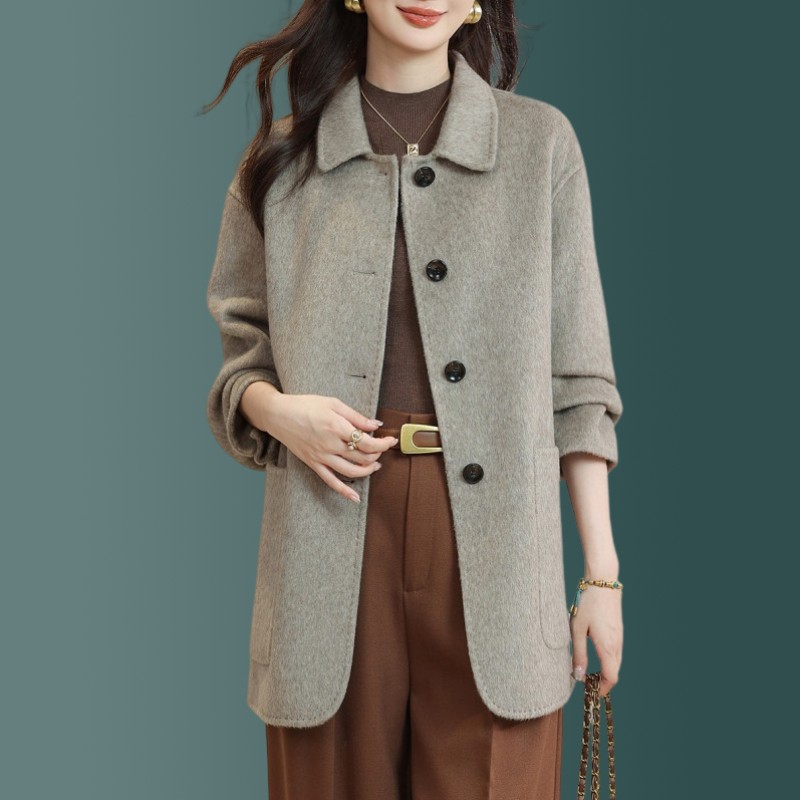2025新款女装秋冬季毛呢大衣短款