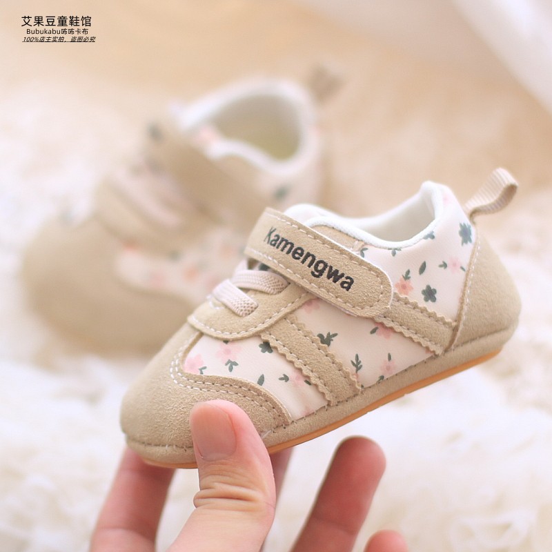 2025春秋季婴儿软底一岁女宝宝学步鞋防滑6到12月婴幼儿鞋3小碎花