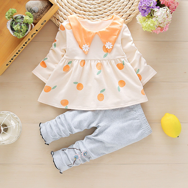 超洋气女童套装春秋婴儿童装韩版小童秋天衣服公主女童纯棉两件套