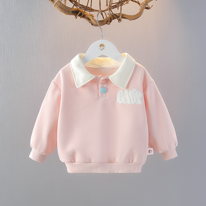 秋季女童卫衣长袖T恤上衣polo衫