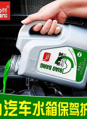 汽车发动机水箱防冻液冷却液水箱补充液0℃红色绿色2KG水箱宝