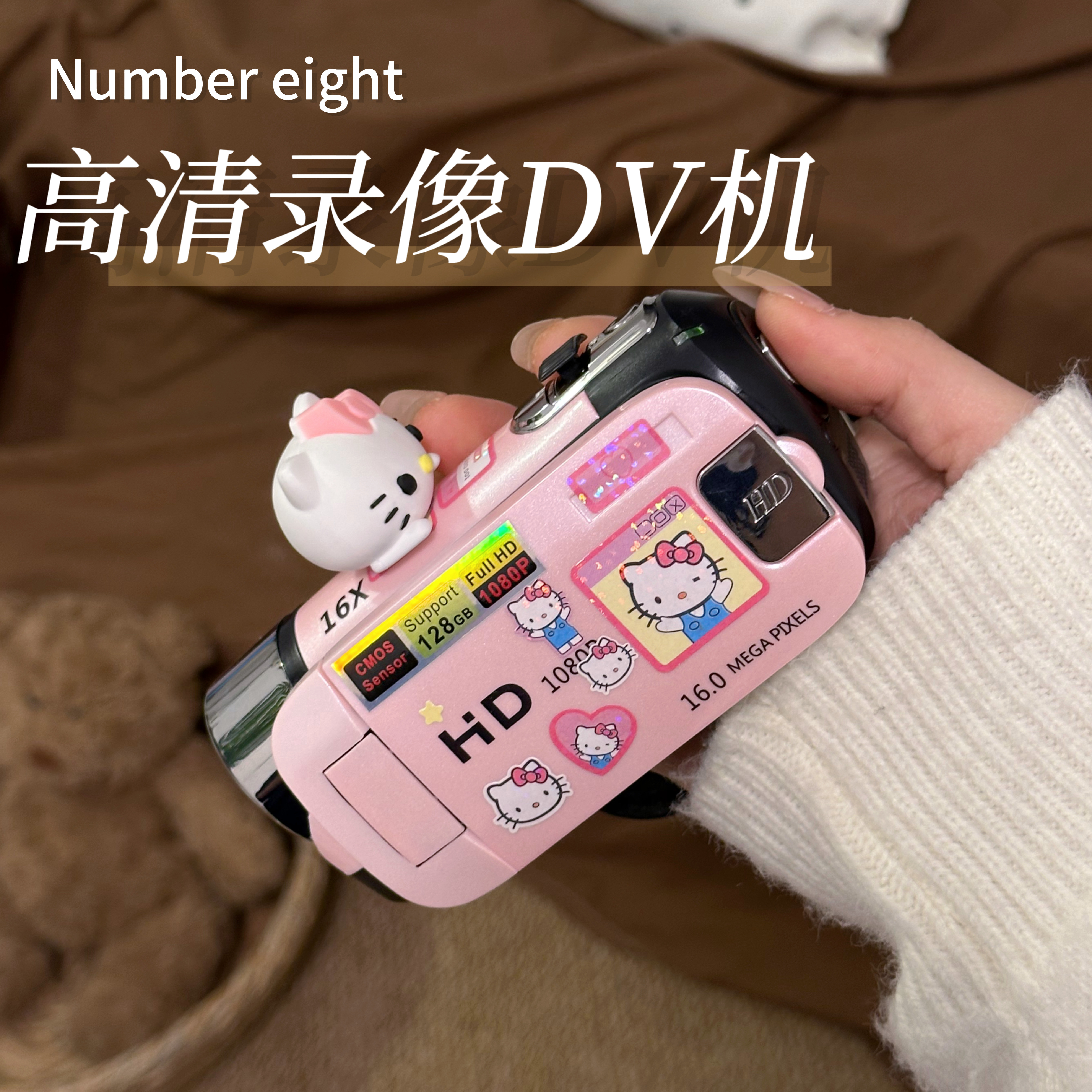 KT猫复古数码手持dv照相机翻盖旋转屏学生自拍ccd摄像机生日礼物