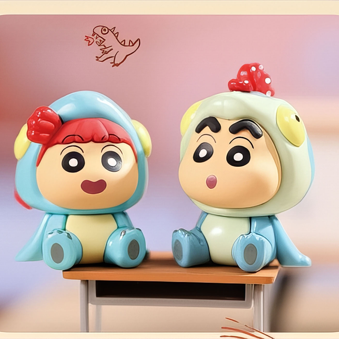 蜡笔小新盲盒坐坐系列名创优品