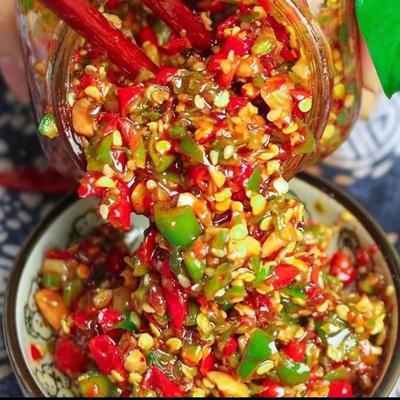 湖北竹溪特产辣椒酱拌饭酱