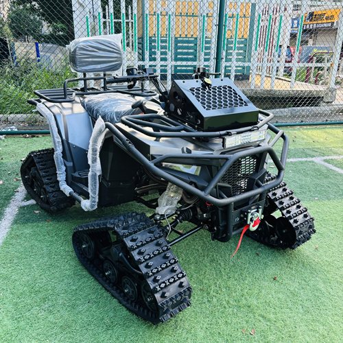 电动雪地沙滩车全地形越野摩托车雪地陆地两用四轮履带燃油雪地车
